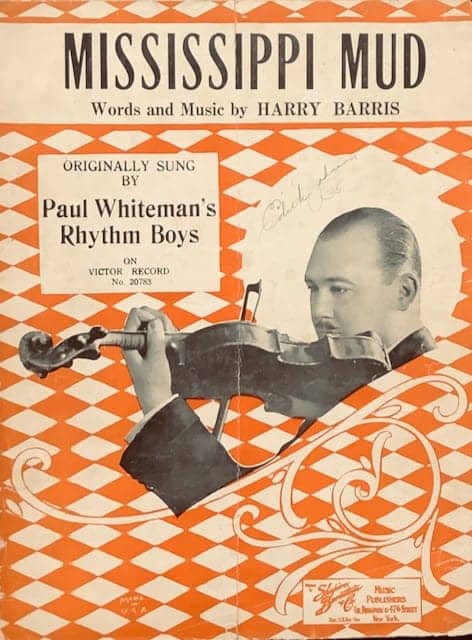 Art Deco Sheet Music Mississippi Mud