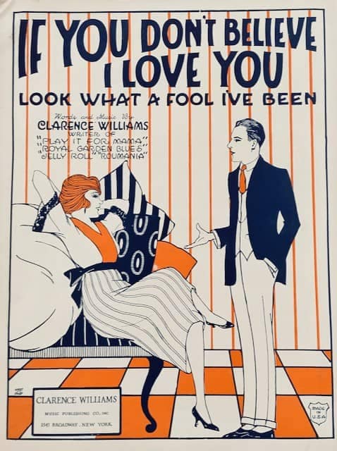 Art Deco Sheet Music If You Don't Believe I Love You