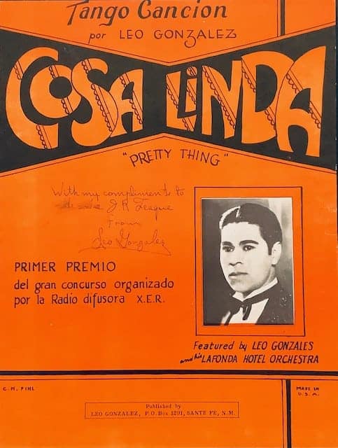 Art Deco Sheet Music Cosa Linda