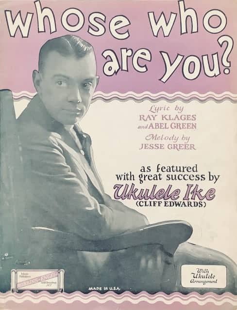 Art Deco Sheet Music Whose Who Are You