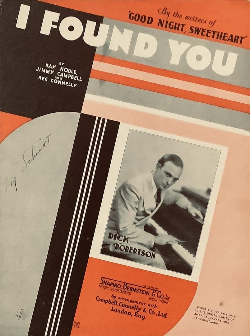 Art Deco Sheet Music-I Found You