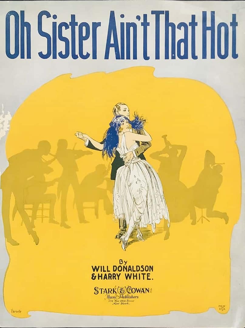 Art Deco Sheet Music-Oh Sister Ain't That Hot