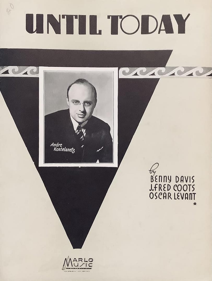 Art Deco Sheet Music-Until Today