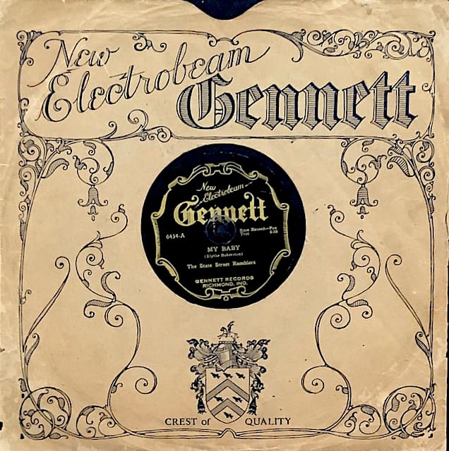 Gennett The State Street Ramblers-My Baby