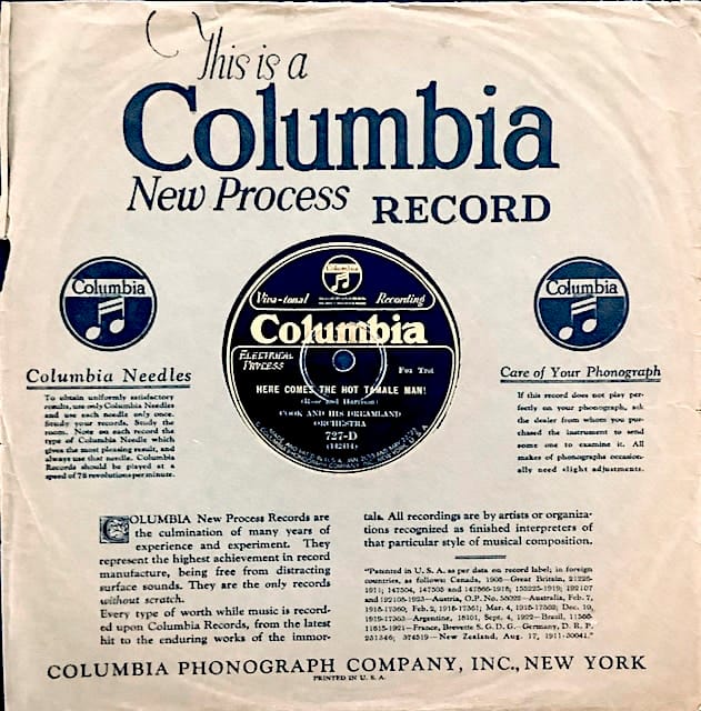 Columbia Cook & His Dreamland Orchestra-Here Comes the Hot Tamale Man