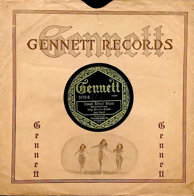 Gennett King Oliver's Creole Jazz Band-Canal Street Blues