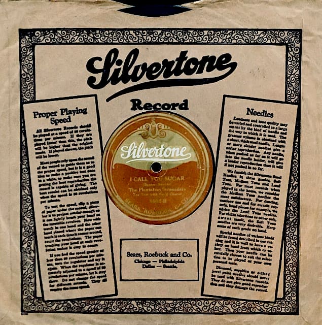 Silvertone The Plantation Serenaders-I Call You Sugar