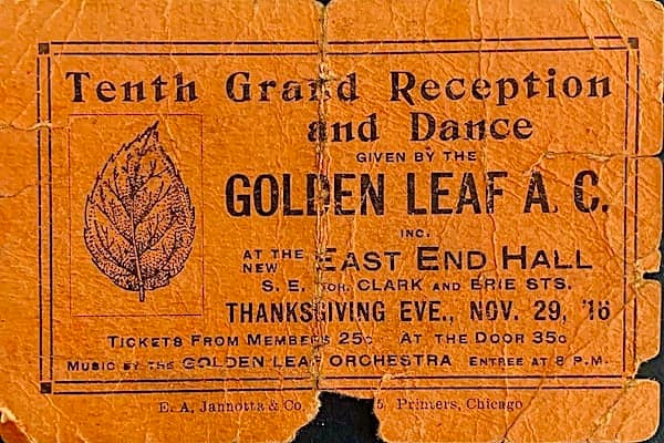 Golden Leaf Orchestra 1916