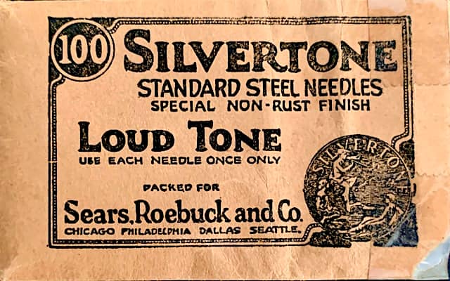 Silvertone Loud Tone Needle Packet