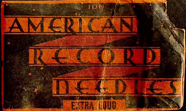 American Record Needle Packet Red and Black